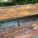 Art Nouveau garden bench