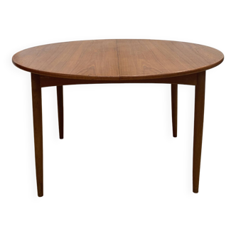 Round dining table with extension