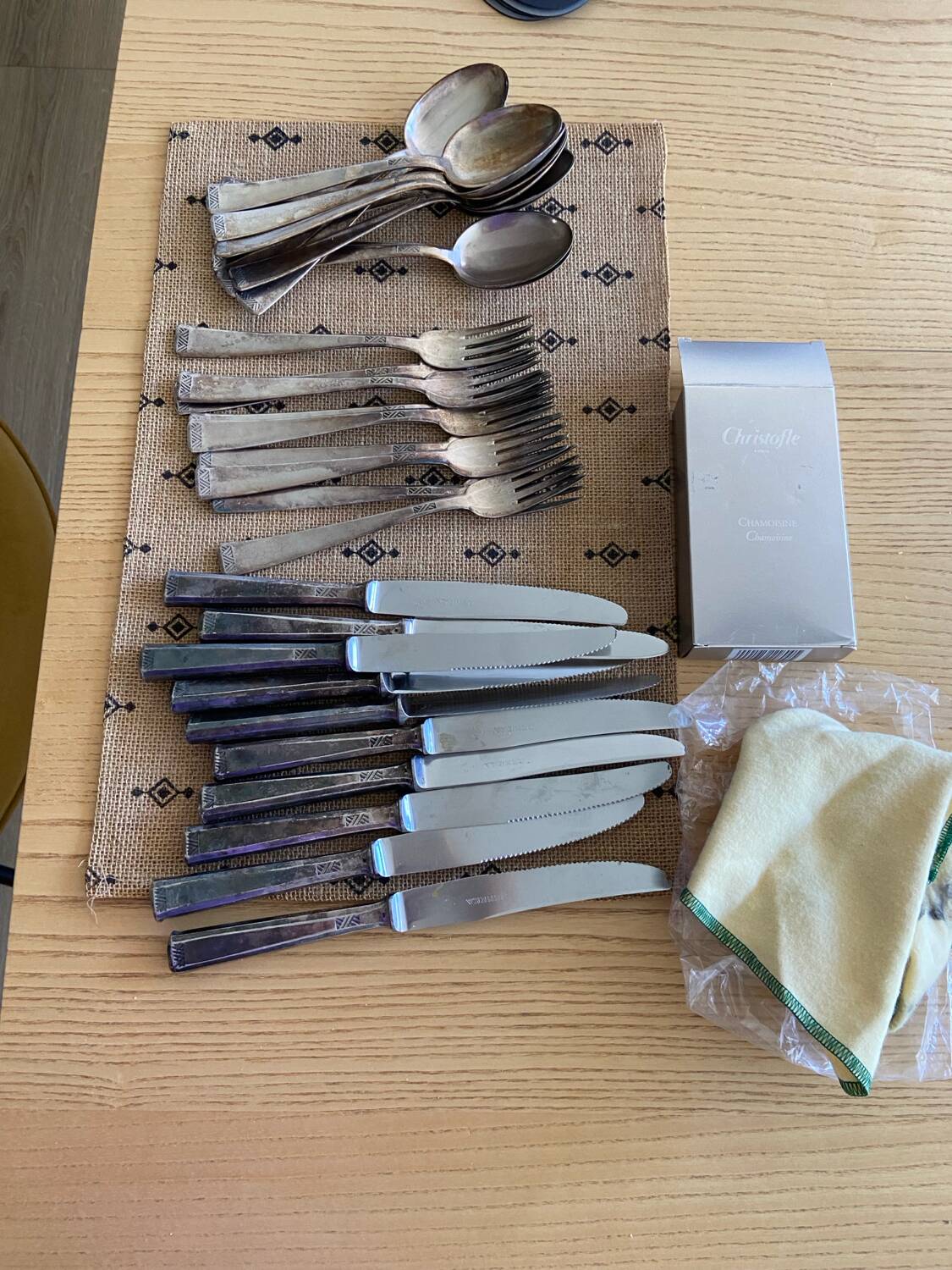 Lot of silver cutlery from the 1930s