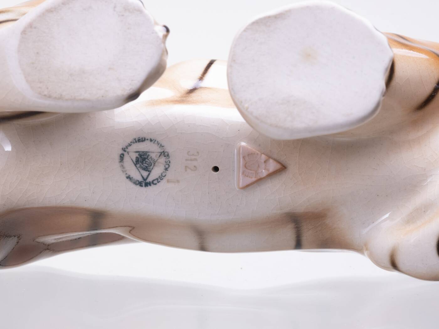 Tiger, Royal Dux, 1960s, Czechoslovakia