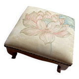 Vintage upholstered stool/footrest