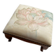 Vintage upholstered stool/footrest