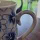 Antique Floral Porcelain Mug/Cup