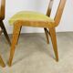 Pair of 50's style reconstruction chairs, wood