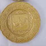 4 assiettes plates majolique Bordallo