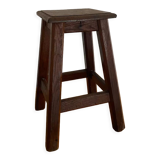 Vintage solid oak stool