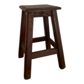Vintage solid oak stool