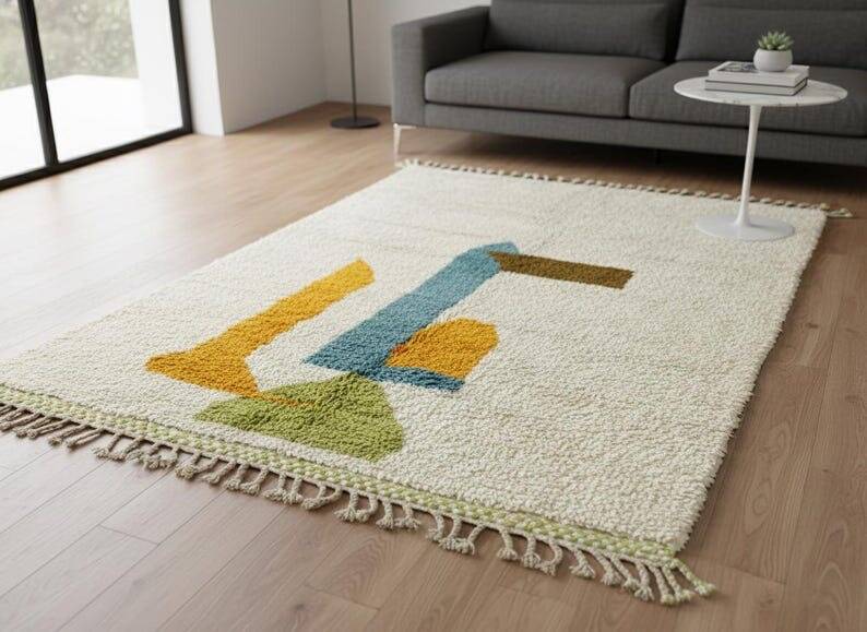 Authentic handwoven Beni Ourain rug, size 1.5/2.5 m.