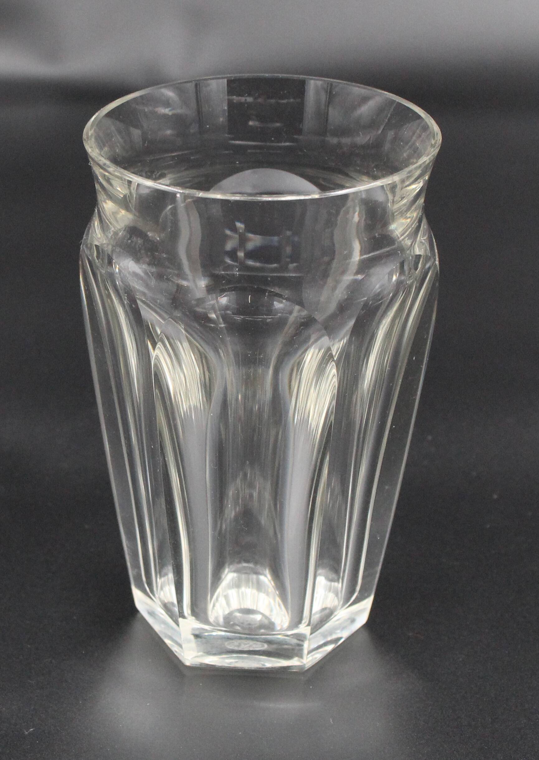 6 Verres à eau / chopes en cristal de Baccarat modèle Talleyrand H= 13 cm
