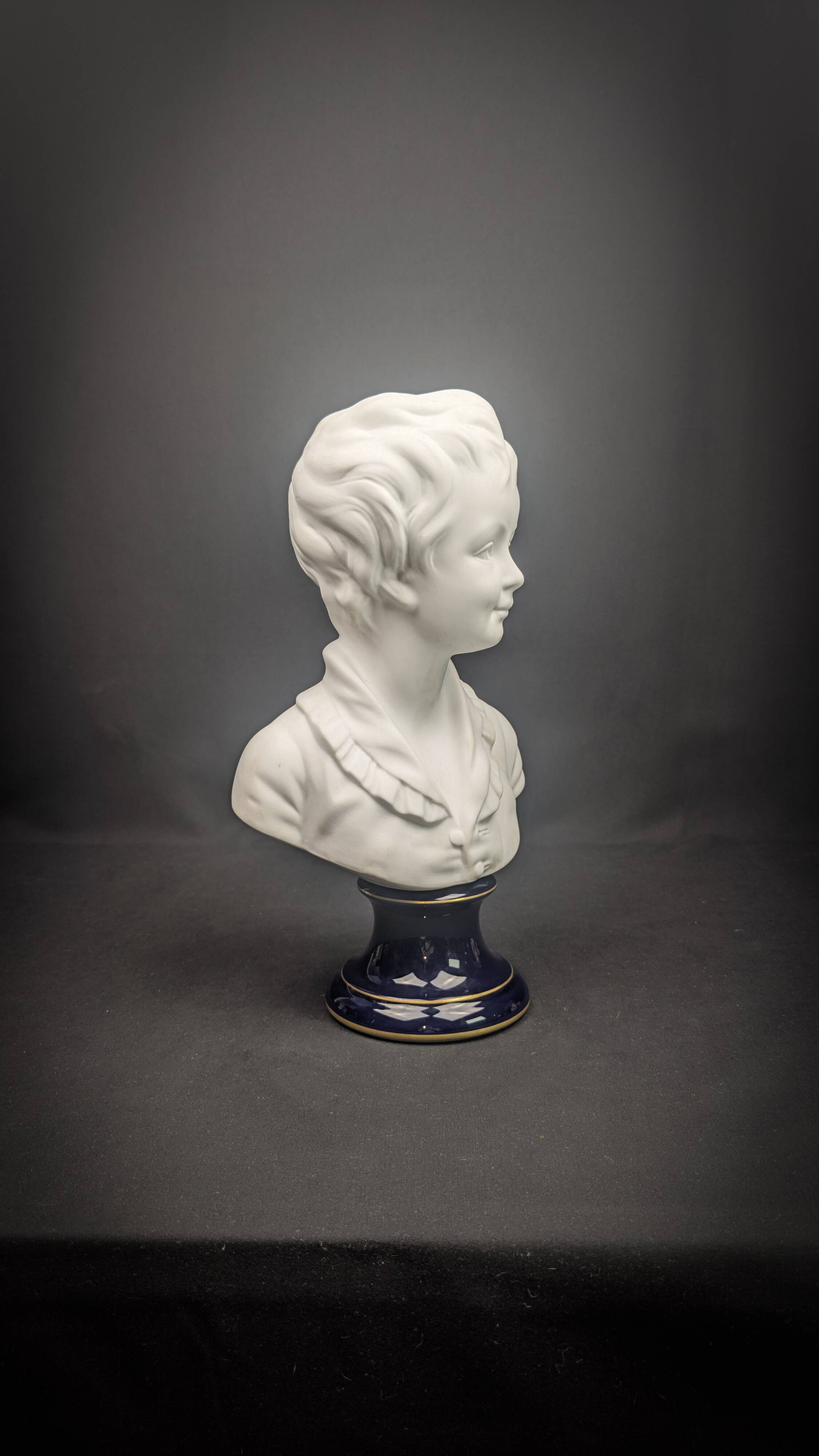 Child bust of Alexandre Brongniart, Limoges porcelain, Camille Tharaud