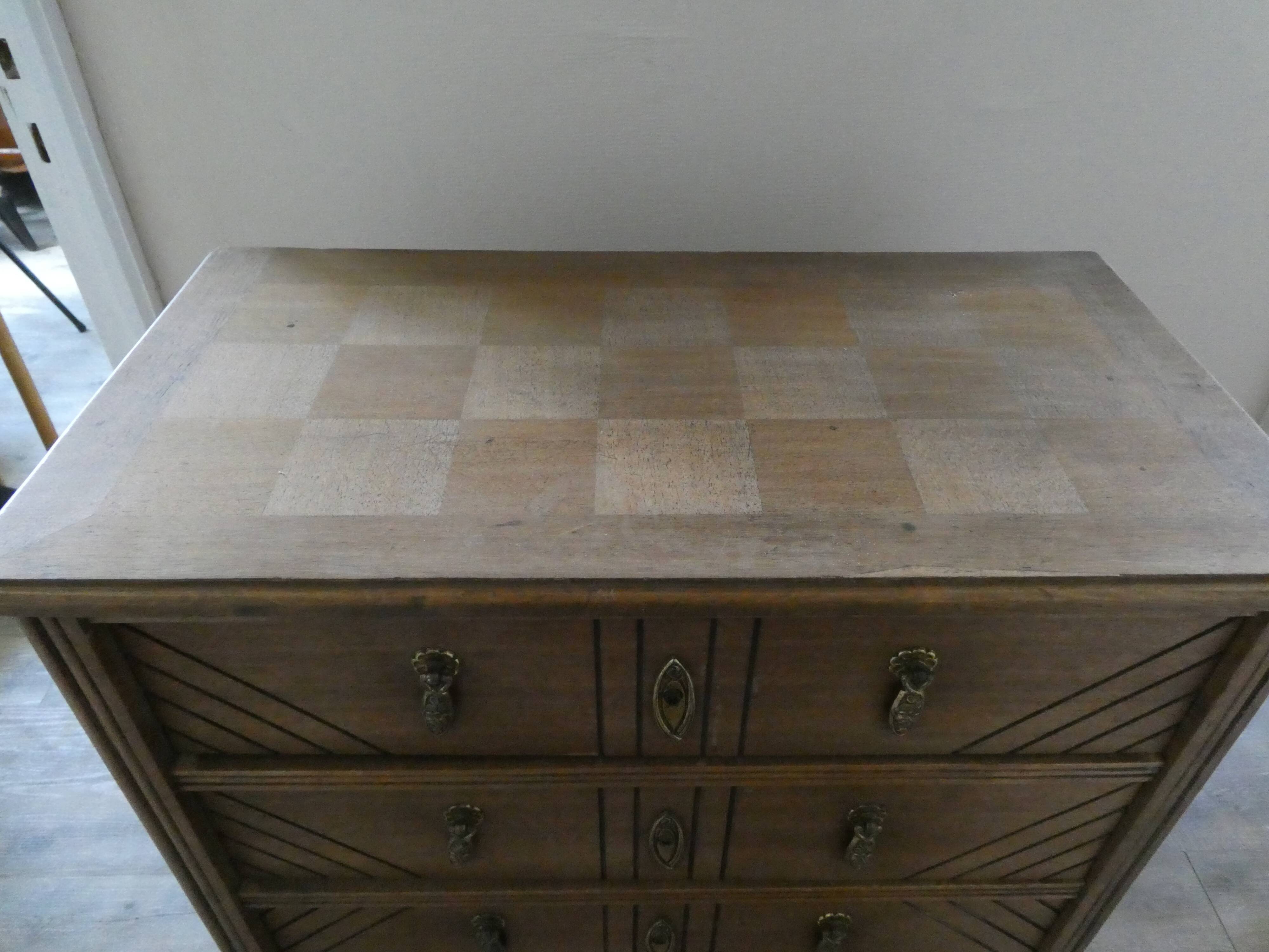 5-drawer art deco chiffonnier, from the 1930s