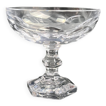 Cristal de Sèvres coupe sur pied ou vide poche XXème