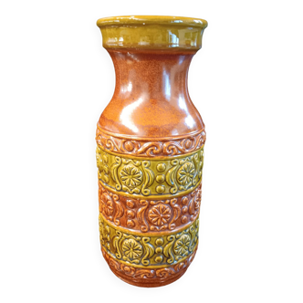 Large vase numbered West Germany (1386/40), in two-tone earthenware.