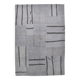 7x10 Vintage Gray & Black Modern Kilim Rug, 213x308Cm