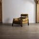 Percival Lafer MP-81 lounge chair in yellow leather, Brazil 1970s