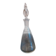 Carafe en verre ciselé et bouchon forme de flamme