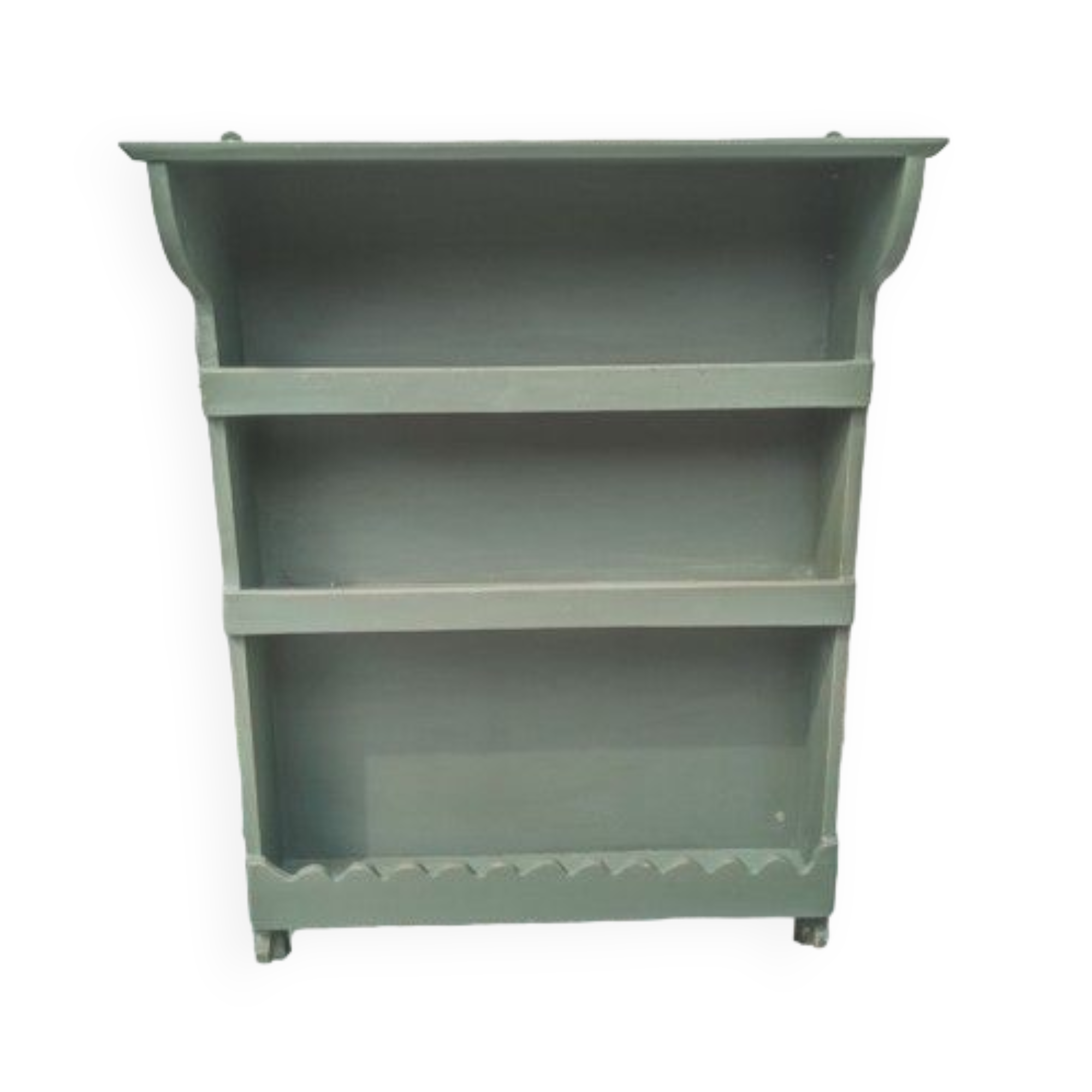 Patinated wooden shelf