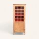 Armoire bonnetière parisienne vintage bois brut