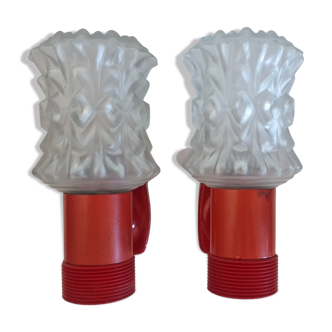 Red Sankey Targetti wall lamps