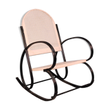 1950s perforated metal rocking chair
