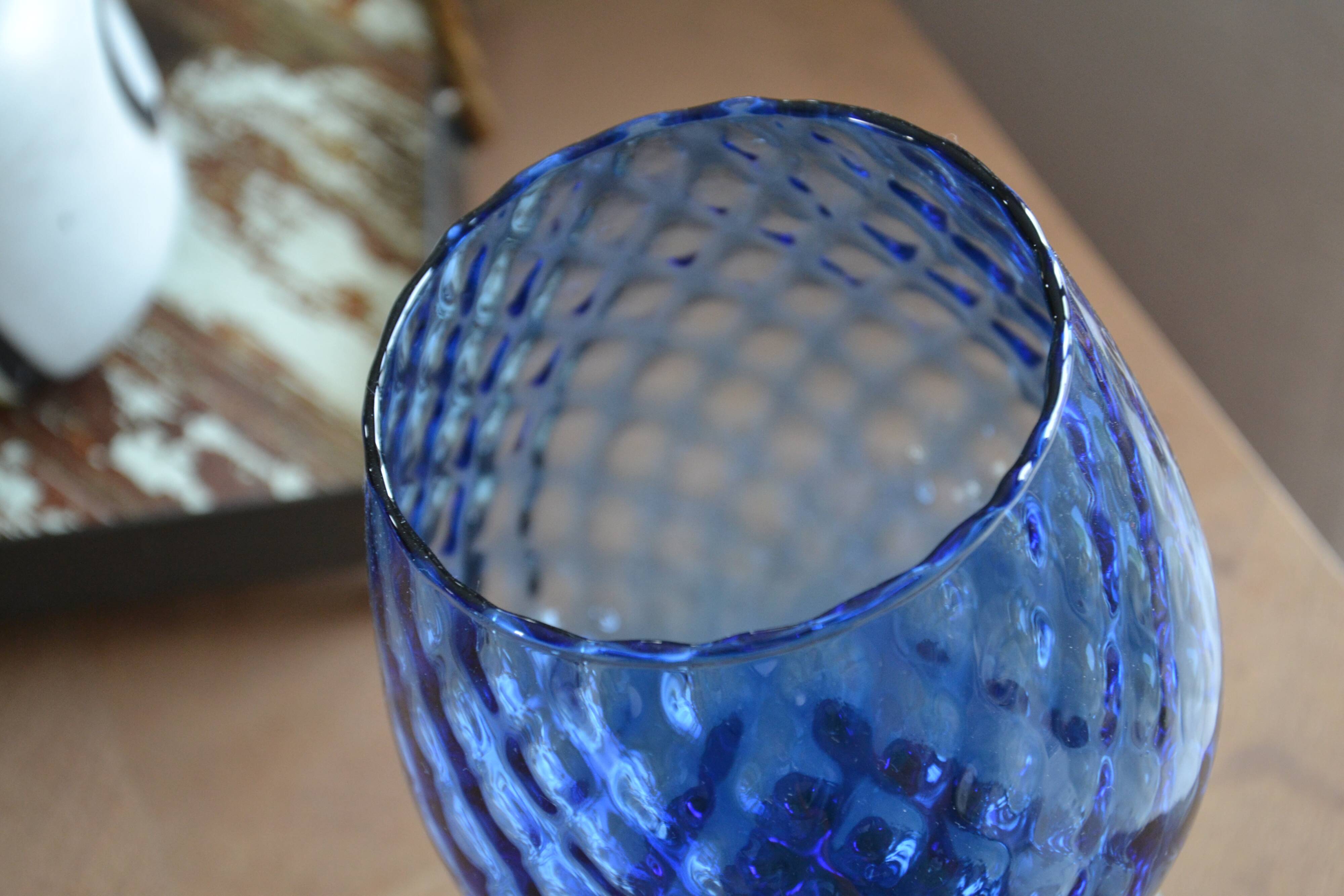 Vintage Empoli Glass Vase Cup