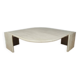 Roche Bobois 70' travertine coffee table
