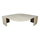 Table basse en travertin  Roche Bobois 70'