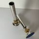 Pair of metal candlesticks