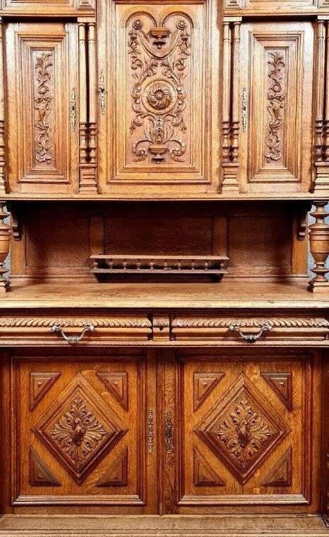 Renaissance style oak sideboard by Picard in Paris