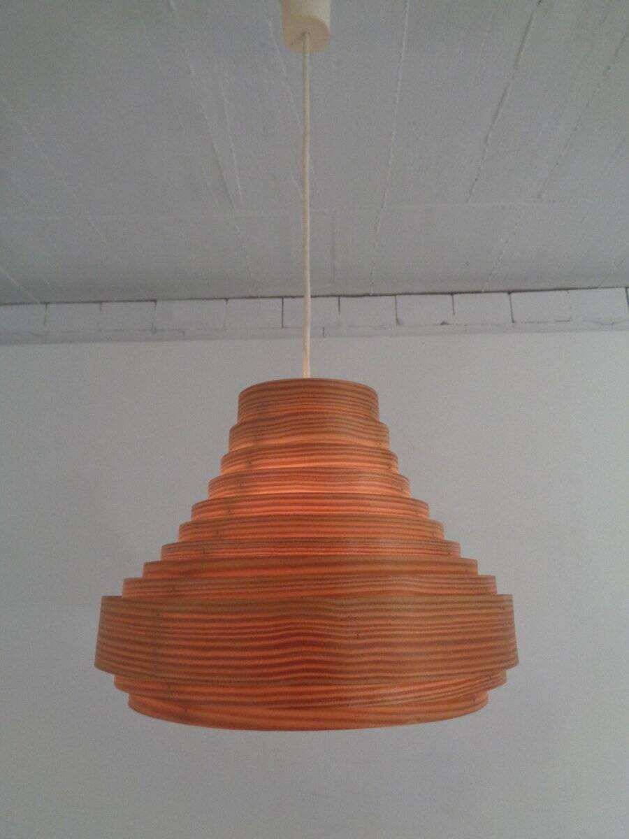 Wooden Lamella Ceiling Lamp by Hans-Agne Jakobsson for Hans-Agne Jakobsson AB Markaryd, 1960s