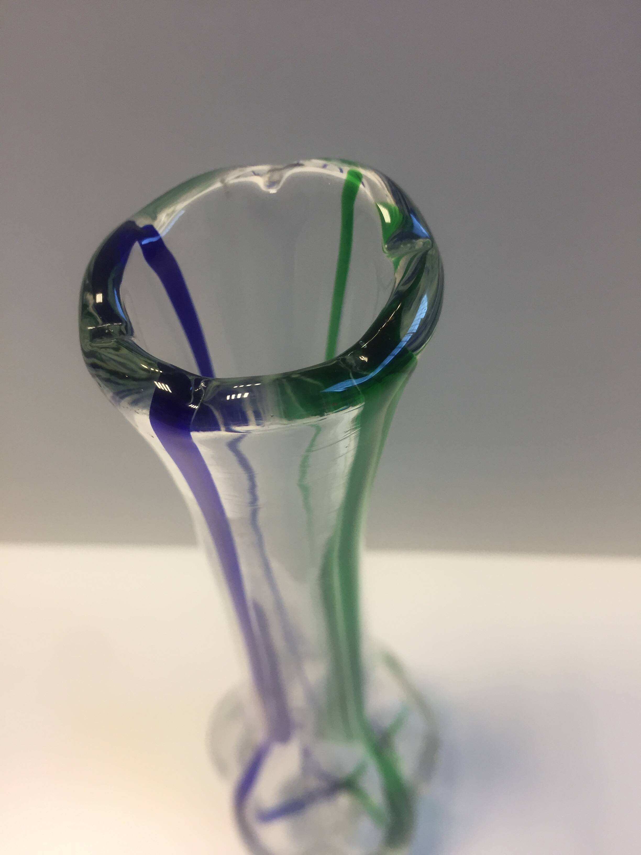 Soliflore Italian Vase Murano Glass Design ARCHIMEDE SEGUSO Vintage 1960 / 1970