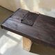 Restored antique solid oak workbench — XXL Console