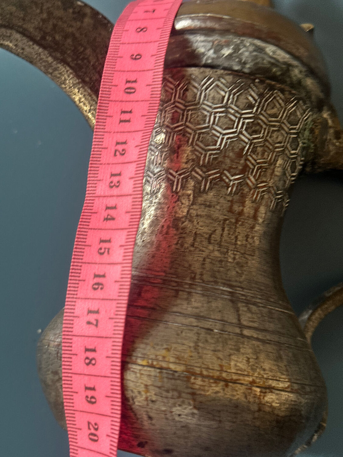 Eastern Verseuse "Dallah" Metal and Engraved Brass circa 1900