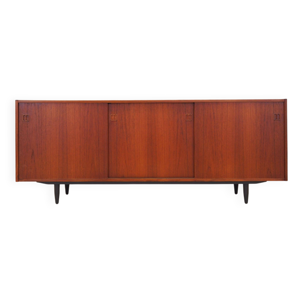 Enfilade en teck, design danois, années 1970, production : Danemark