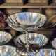 Stainless steel ice cream bowls
