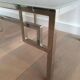 Pair of chrome designer side tables