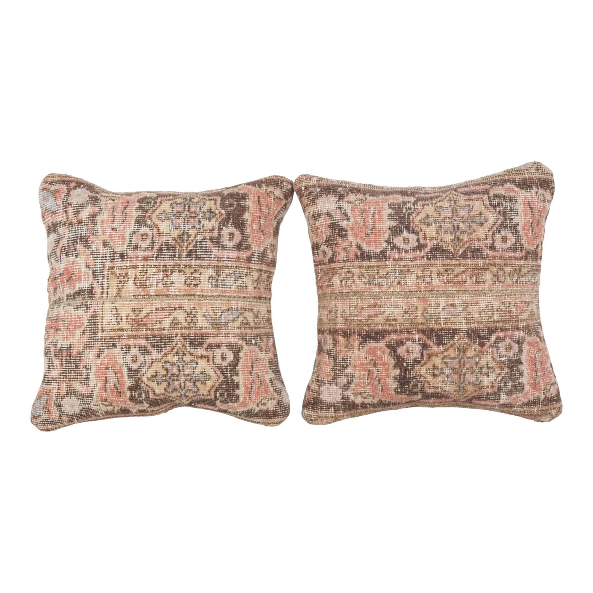 Set of 2 vintage Turkish cushion covers 46x46 cm