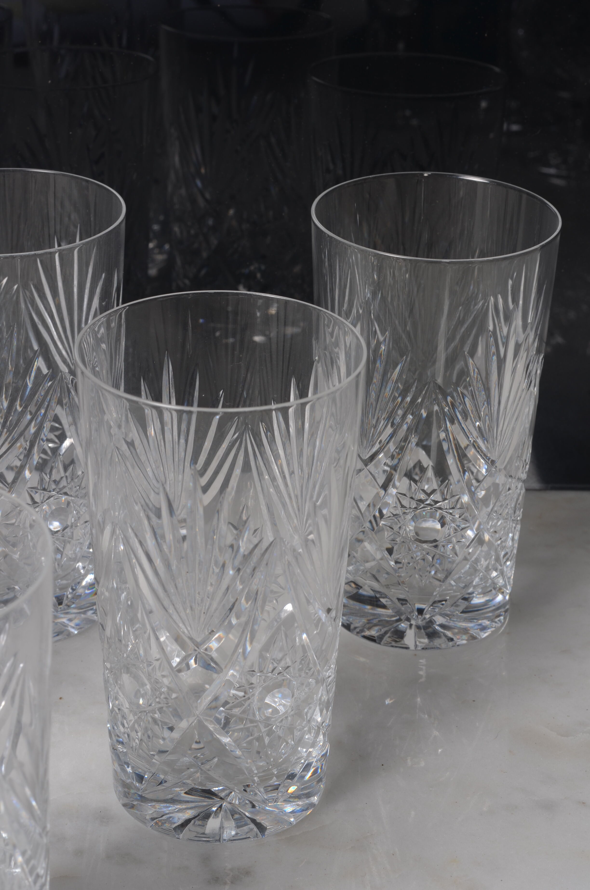 Cut crystal whisky glasses St Louis