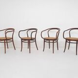 Set of 4 Ligna arm chairs model 209, Czechoslovakia 1970's