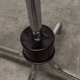 Parrot coat rack 16 hooks industrial in chromed metal and base + black balls 1960