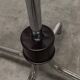 Parrot coat rack 16 hooks industrial in chromed metal and base + black balls 1960