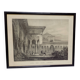 Antique engraving, Court of the Lions, Alhambra, Granada, Spain