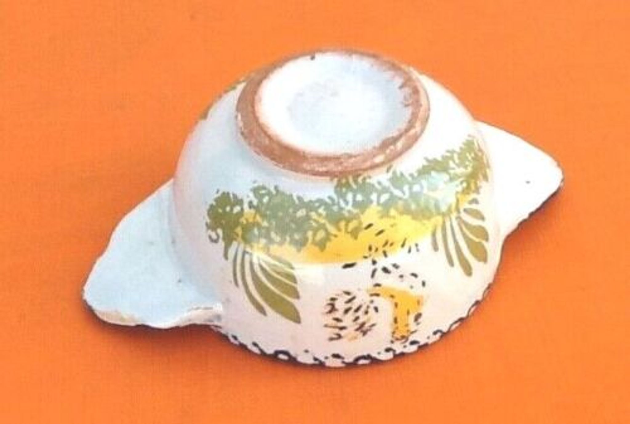 Charolles earthenware bowl with ears / saucer rooster model