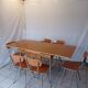 formica table with extension + 6 chairs