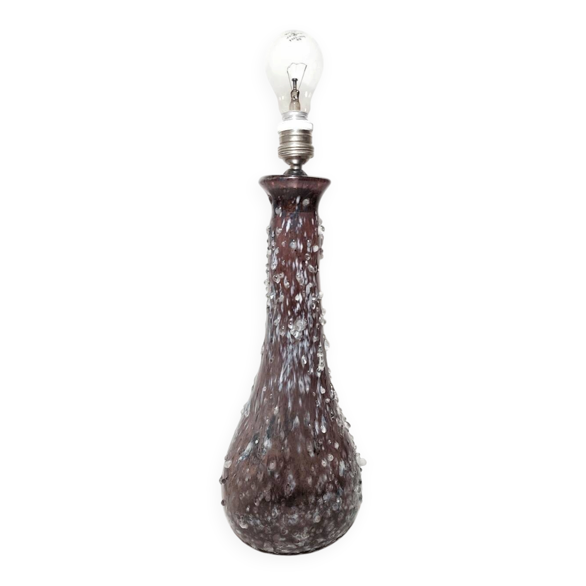 Glass table lamp. Italy, 1960s.