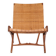 Armchair / folding chair – model JH 512 “The Fireplace Chair” – patinated oak – original cane – Hans J. Wegner – Johannes Hansen – 1950s