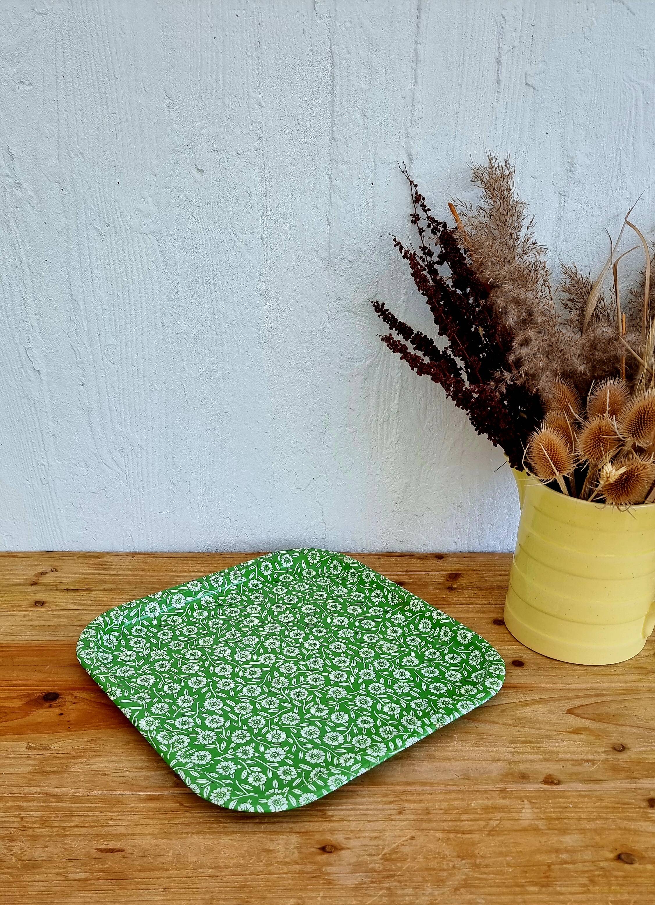 Vintage Hunkydory Floral Metal Tray