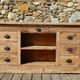 Old shop counter - Trade furniture with 13 walnut drawers