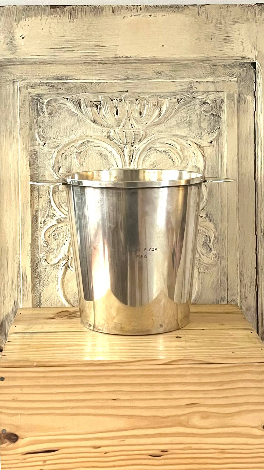 Rare Christofle Silver-Plated Champagne Bucket – Relais Plaza Paris