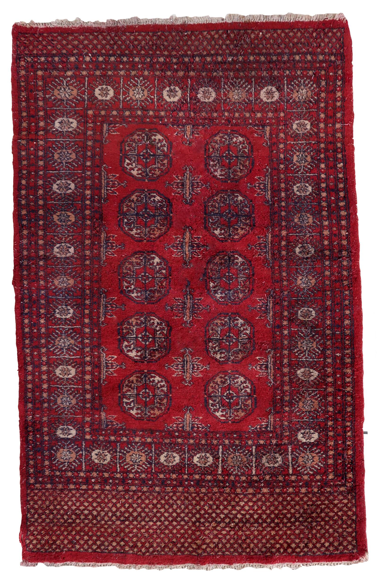 Tapis ouzbek Bukhara fait main en laine – 100 x 151 cm - 1C1033